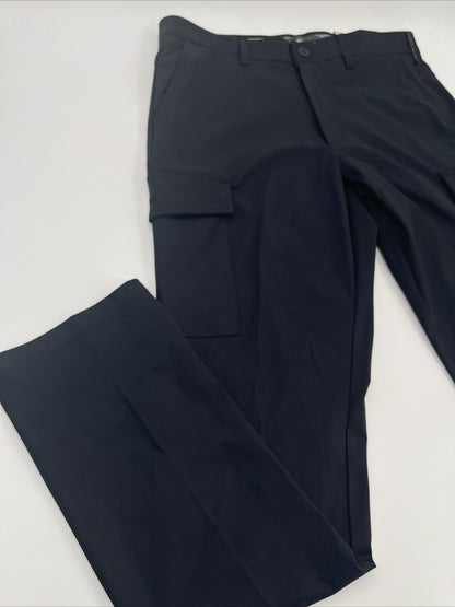 FLX Men’s Premium Slim Cargo Pants- Black- 32W 32L - New Tags
