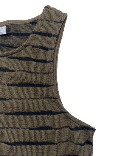 $50 Noisy May Women's Melina Stripe Top - Capers/Black - Large - New With Tags