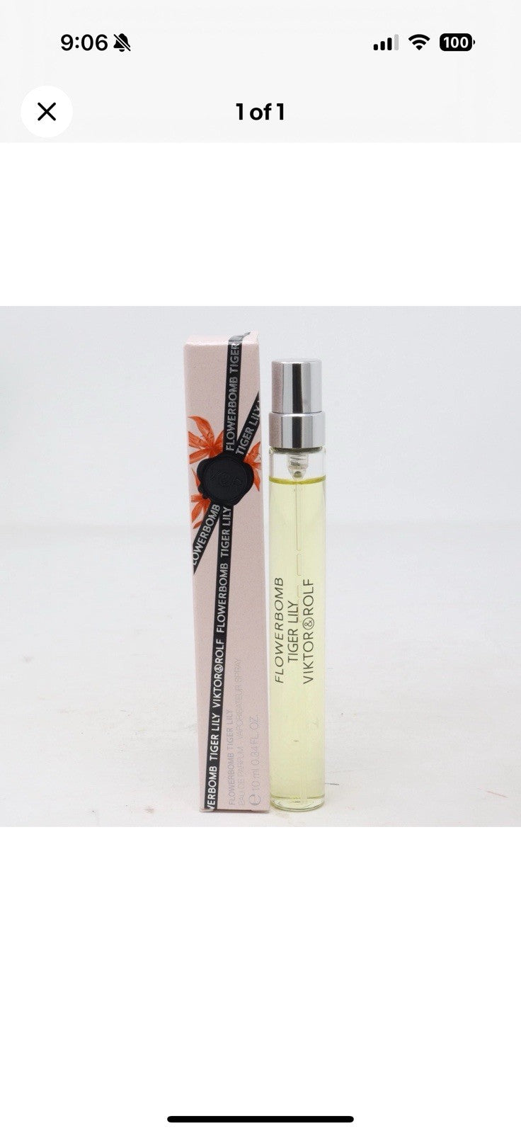 Viktor & Rolf Flowerbomb Tiger Lily EDP  Travel Size 10ml/0.34 oz. New In Box