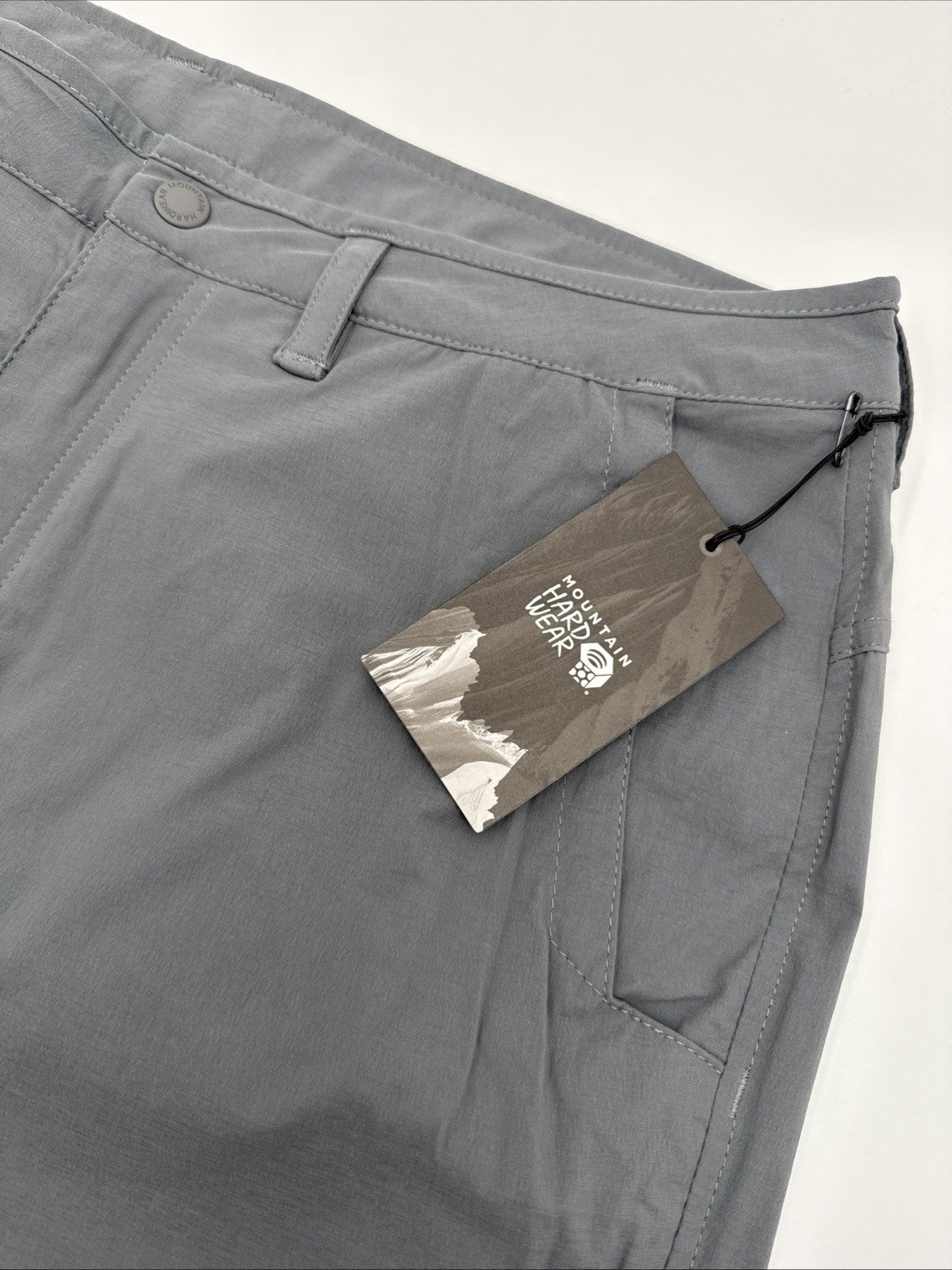 $75 Mountain Hardwear Men’s Basin Trek Shorts- Foil Grey - 30W-NEW w/ Tag