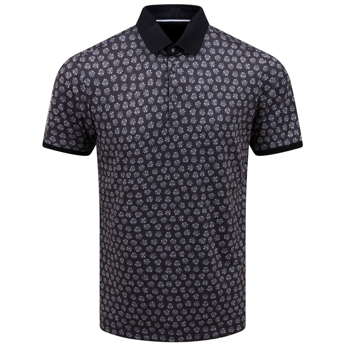 $110 Galvin Green Murphy Shirt V8+ Polo- Black/Forged Iron - Large - New tag