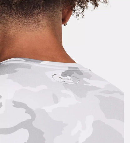 $80 Under Armour Men’s CGI Compression Crew Training Shirt-Gray Camo-Medium-New