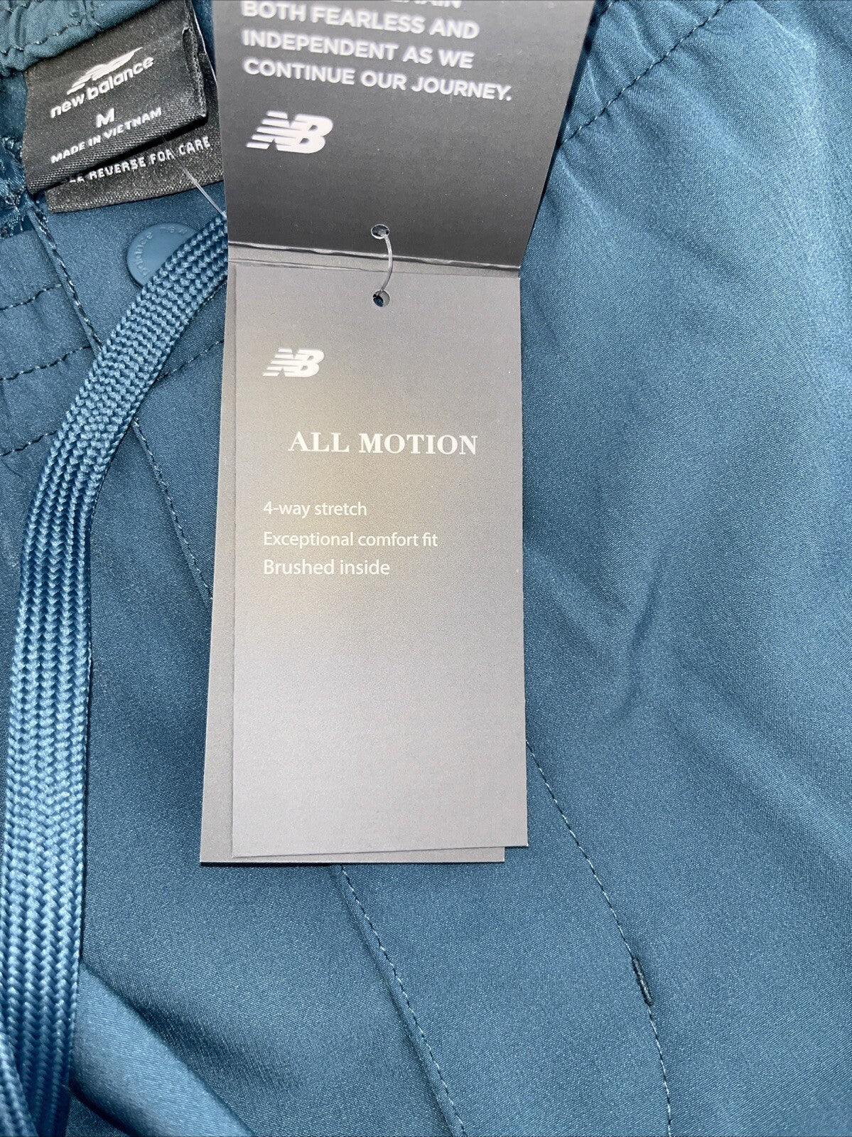 $75 New Balance Men’s- All Motion Bonded-Brushed Lined- Blue - Medium-New Tags