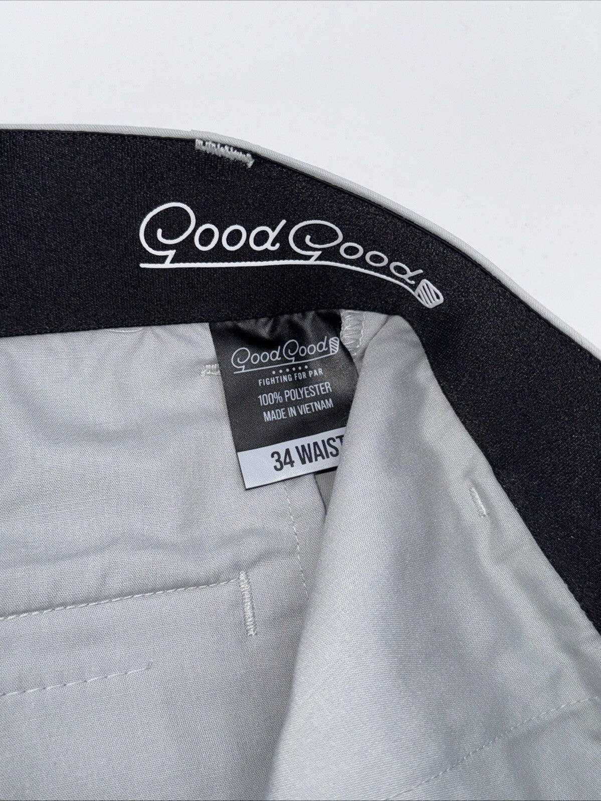 $90 Good Good Men’s Club Sport Jogger Golf Pants-Light Grey-Size: 34W 30L- NEW