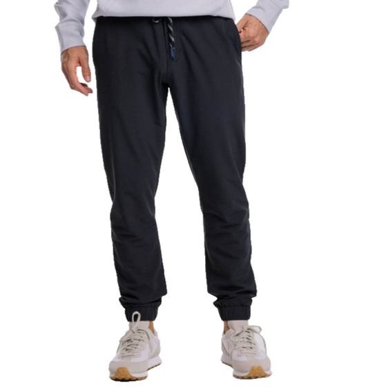 $135 Southern Tide Men’s Excursion Performance Jogger Pants - Black - Small-New