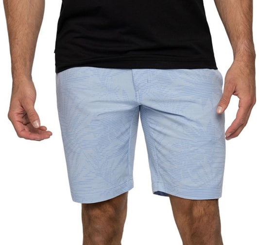 $95 Travis Mathew Men’s Street Art Tropical Print Golf Shorts-Blue- Size: 35-New