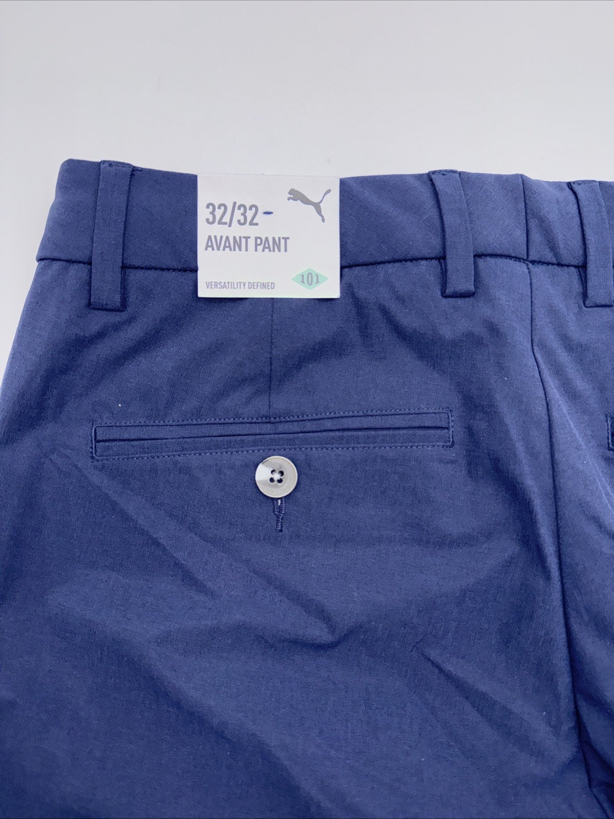 $115 Puma Men’s 101 Slash Pockets Avant Golf Pant 628847 02-Deep Navy- 32W 32L