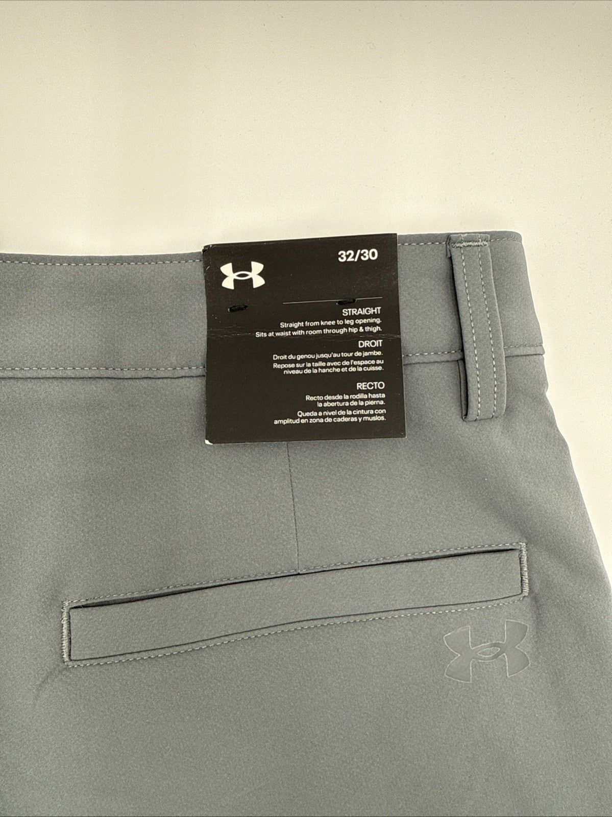 $70 Under Armor Men’s Wicking Golf Flat Front Pants- -Pitch Gray- 32W 30L - New