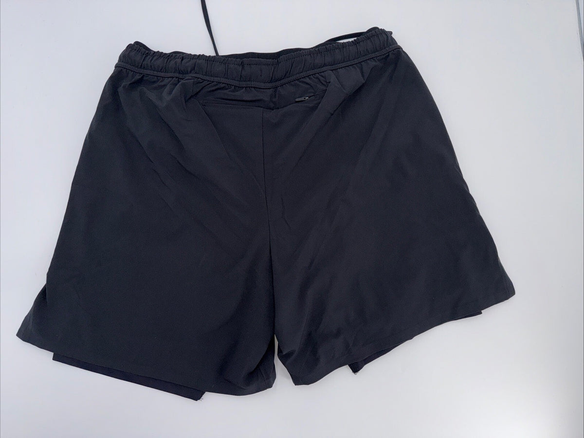 $80 Chubbies Men’s The Secret Agents 5.5” Ultimate Training Shorts-Black-Small-