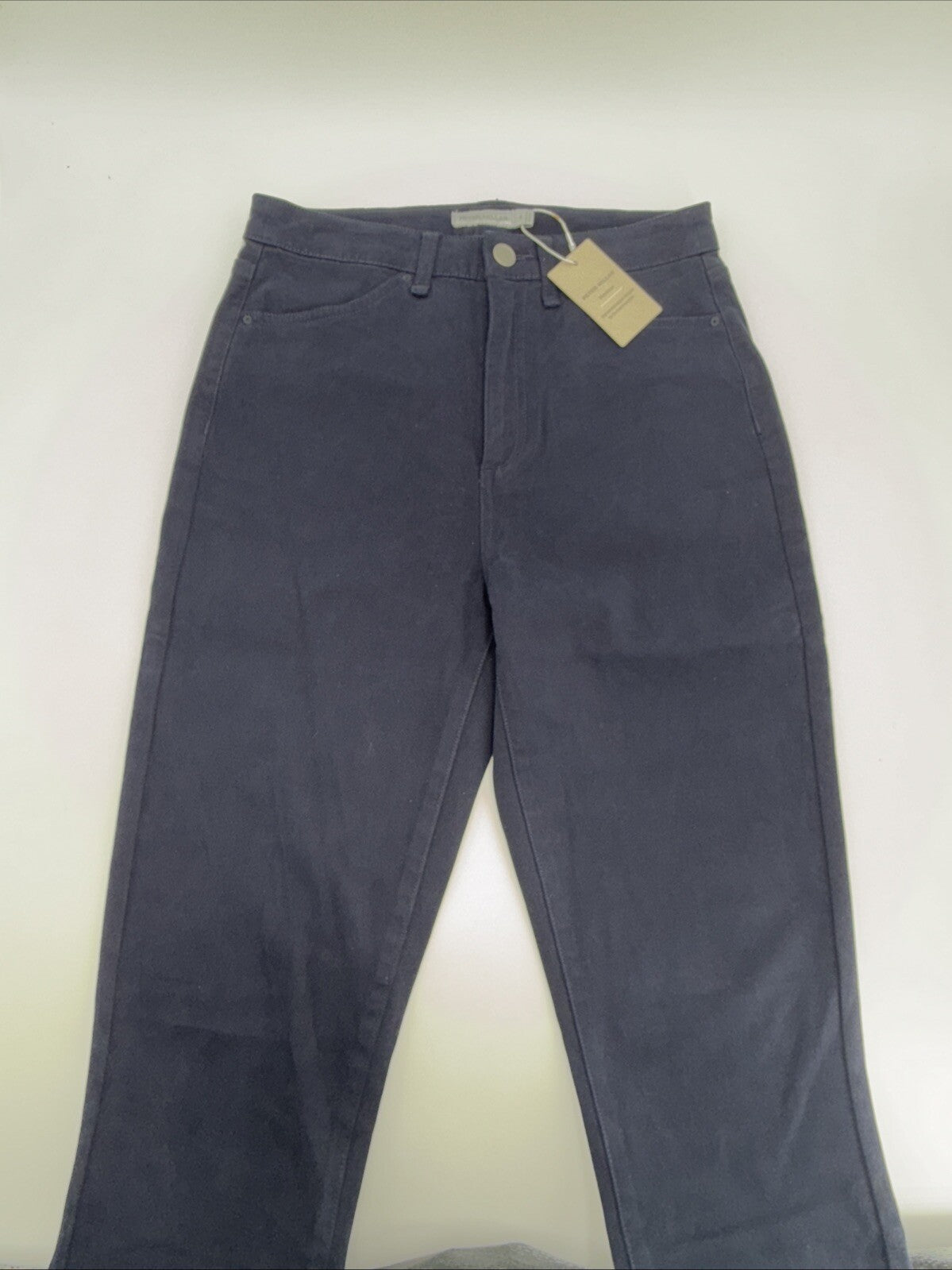 $150 Peter Millar Women's Karlie Stretch Sateen High Rise Pant-Navy-Size: 4 -NEW