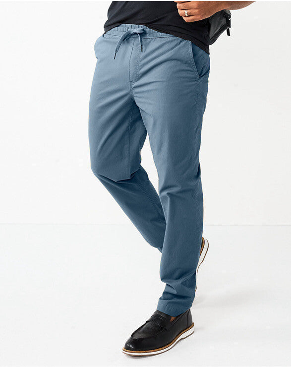 Sonoma Men’s Slim Fit Pull On Drawstring Pants - Turnberry Blue- Small- New Tag