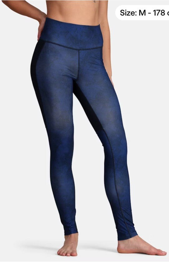 $100 Kari Traa Women’s Fierce Pants Tights- Royal Blue - Large - New With Tags