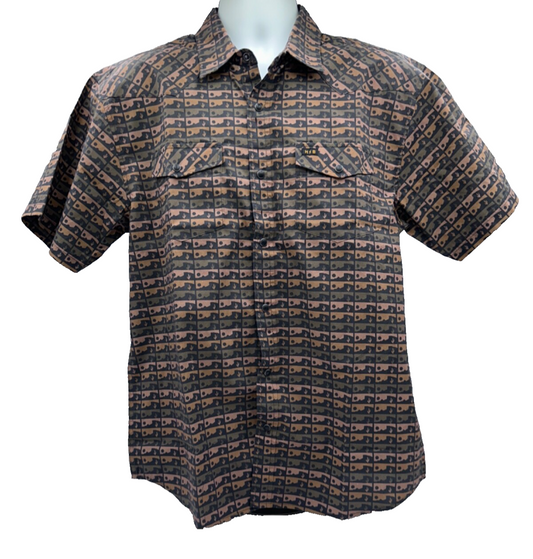 $75 Howler Bros Men’s H Bar Snap-shirt- Antique Black - Small- New With Tag