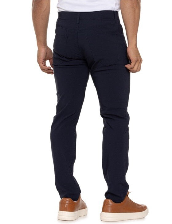 $108 Tailor Vintage Men's Canaan Performance Tech Pants Slim Fit- Navy -30W 32L