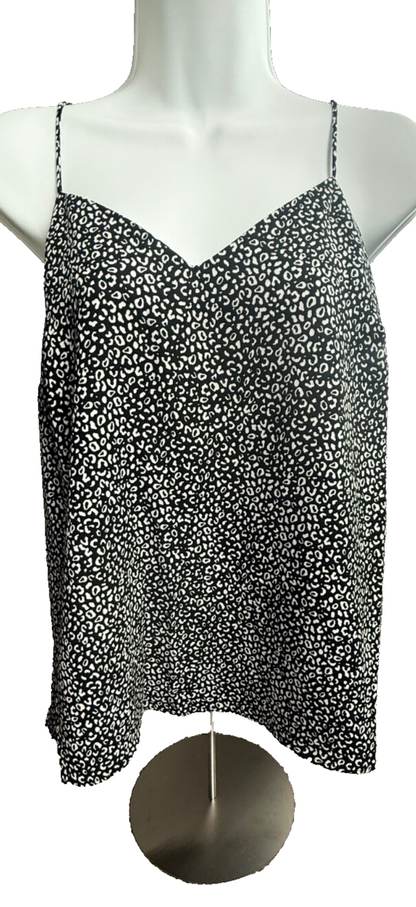 Nine West Women’s-Layering Cami- Black Cheetah- Small-New With Tags