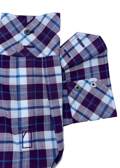 $228 Zachary Prell Men's Button Down Shirt - Clapper Purple - Small - New Tags