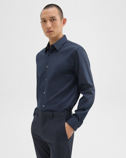 $195 Theory Men’s Sylvain O Button Down Shirt - Eclipse - Medium - New With Tag