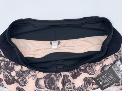 $62 Oiselle Women’s Toolbelt Roga Shorts - Rose Botanical - Size 8 - New