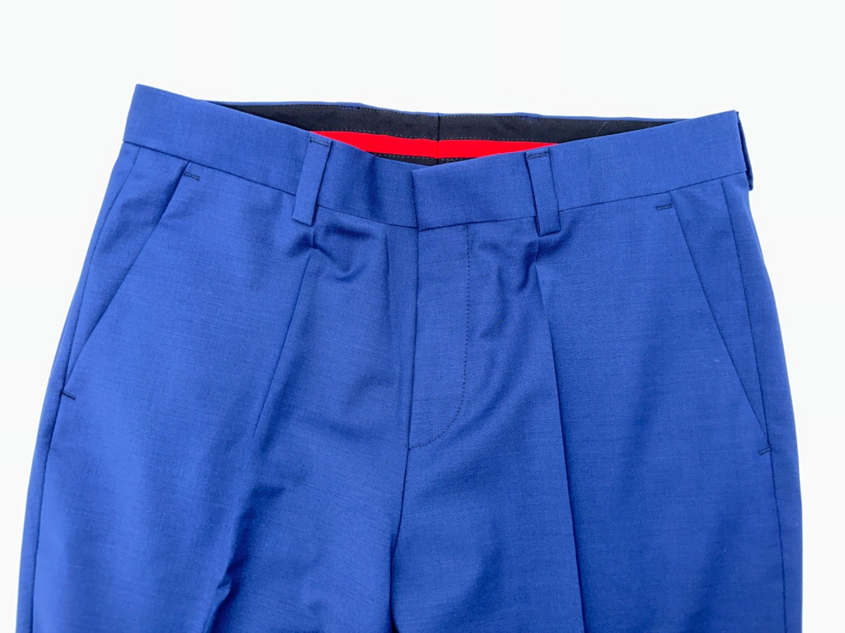 $198 Hugo Boss Men's Slim-Fit Trousers - Open Blue - 34 Regular - New With Tags