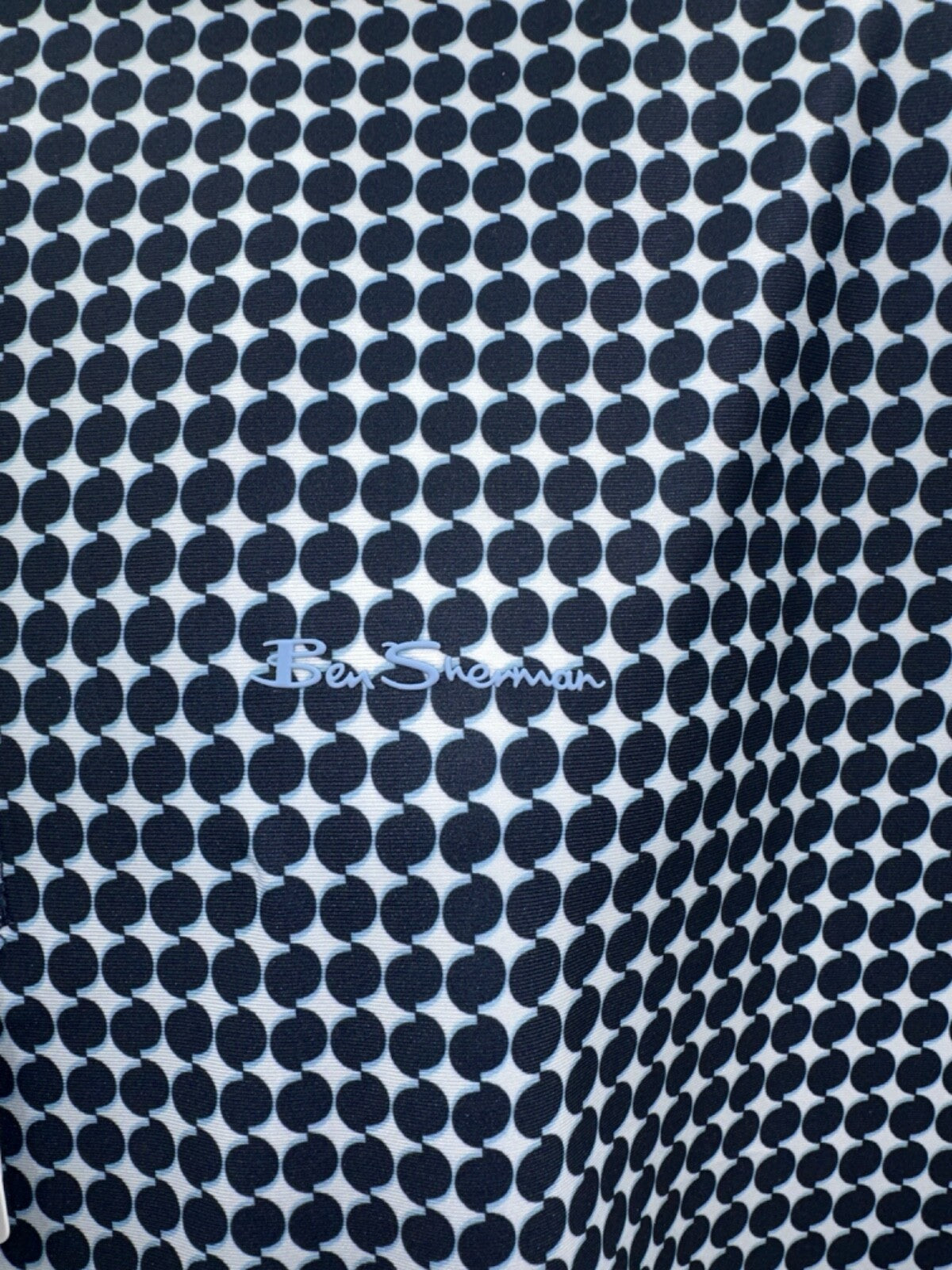 $80 Ben Sherman Men’s 3 S/S Tech Jersey Polo Shirt - Navy/Marine - Large- New