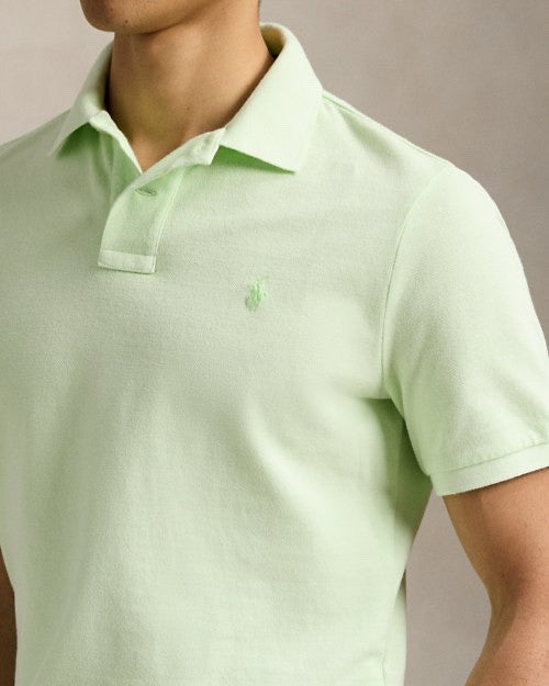 $110 Polo Ralph Lauren Men’s Custom Slim Fit Mesh Polo Shirt - Green - Medium
