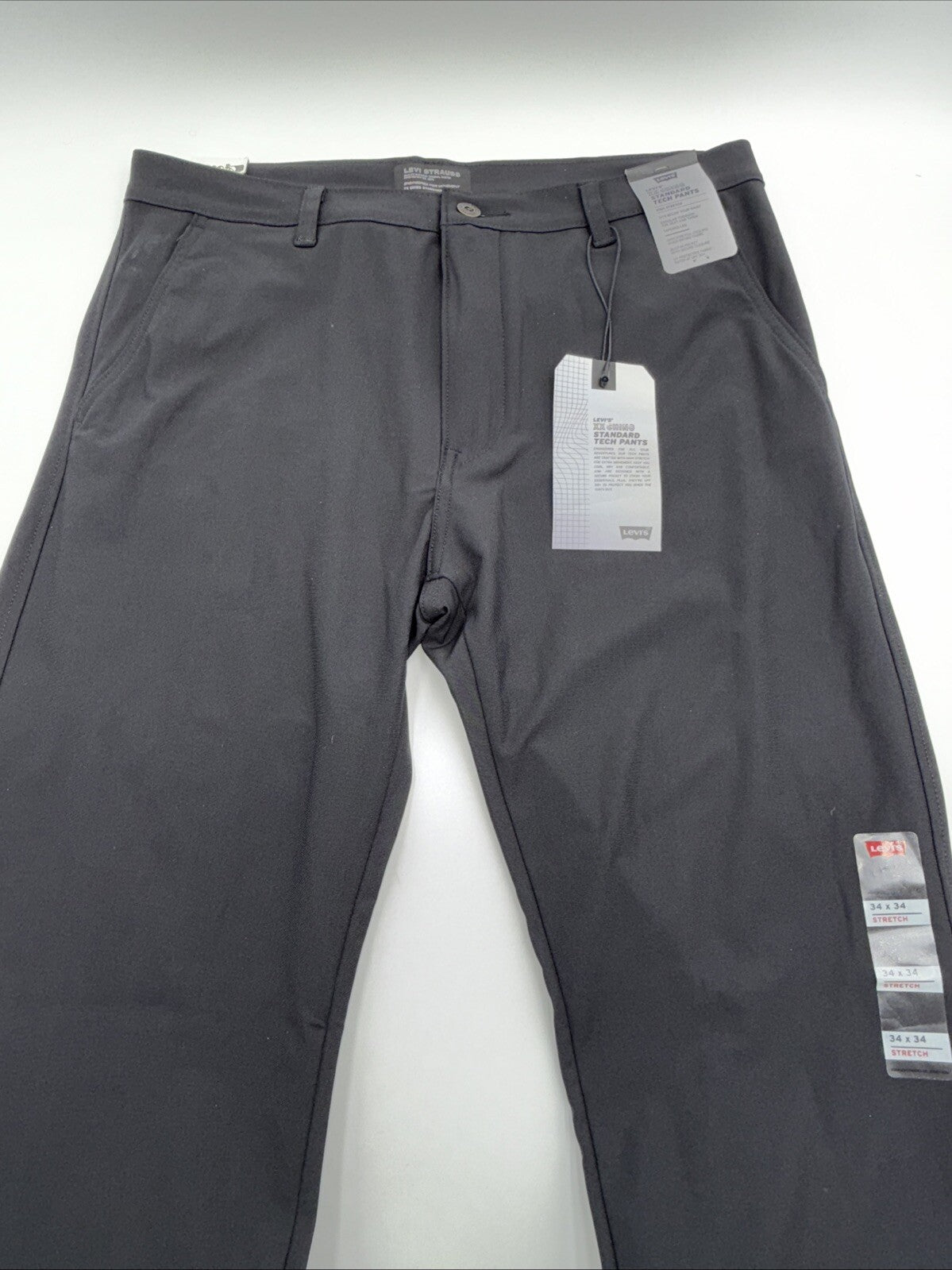 $69 Levi’s Men’s XX Chino Standard Tech Pants- Black -34Wx34L - New With Tags