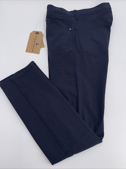 $108 Tailor Vintage Men's Canaan Performance Tech Pants Slim Fit- Navy -30W 32L