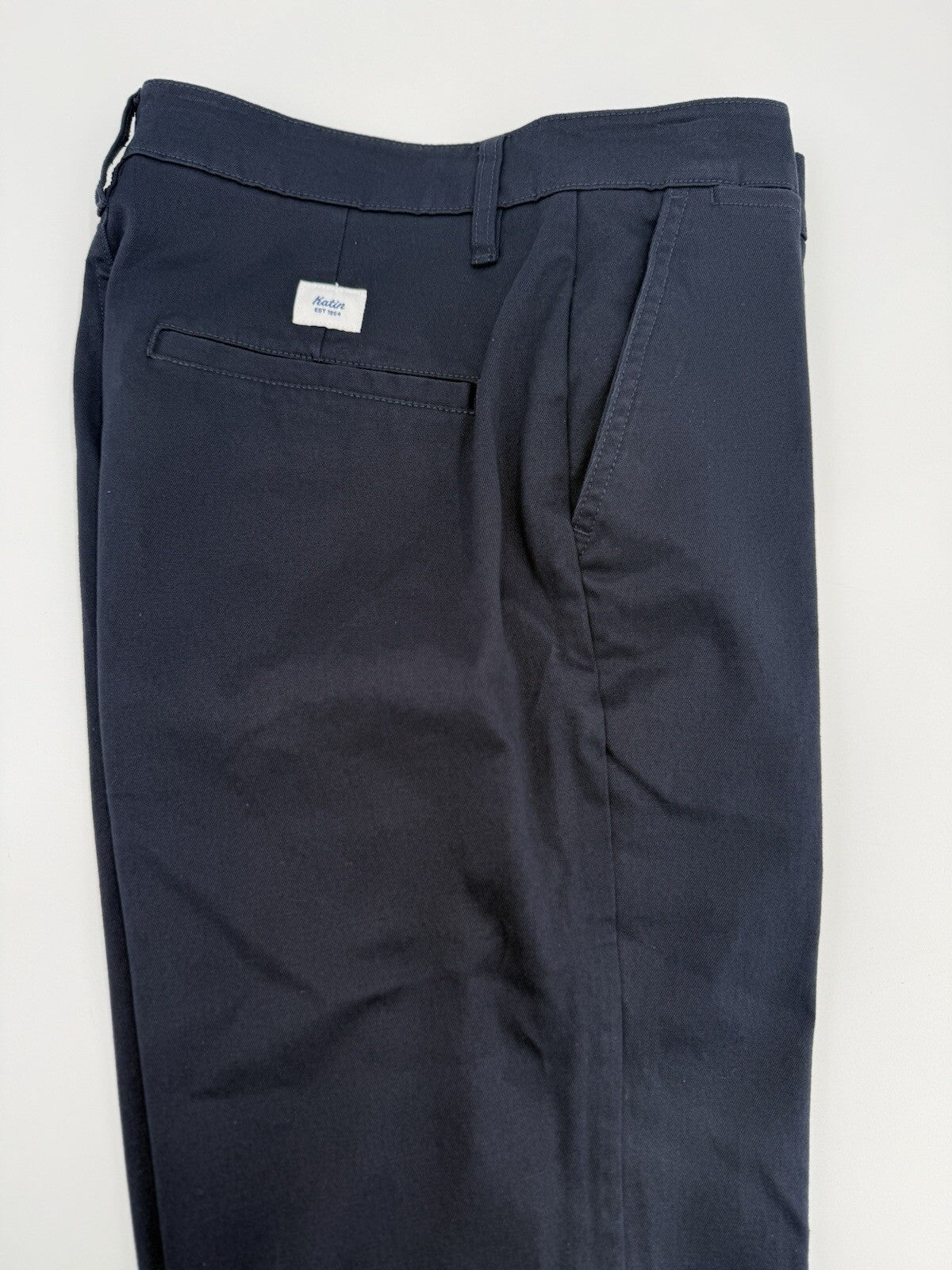 $89 Katin Men’s Kraft Pants Chino Size Cotton Spandex Stretch Pants-Navy-30W 31L