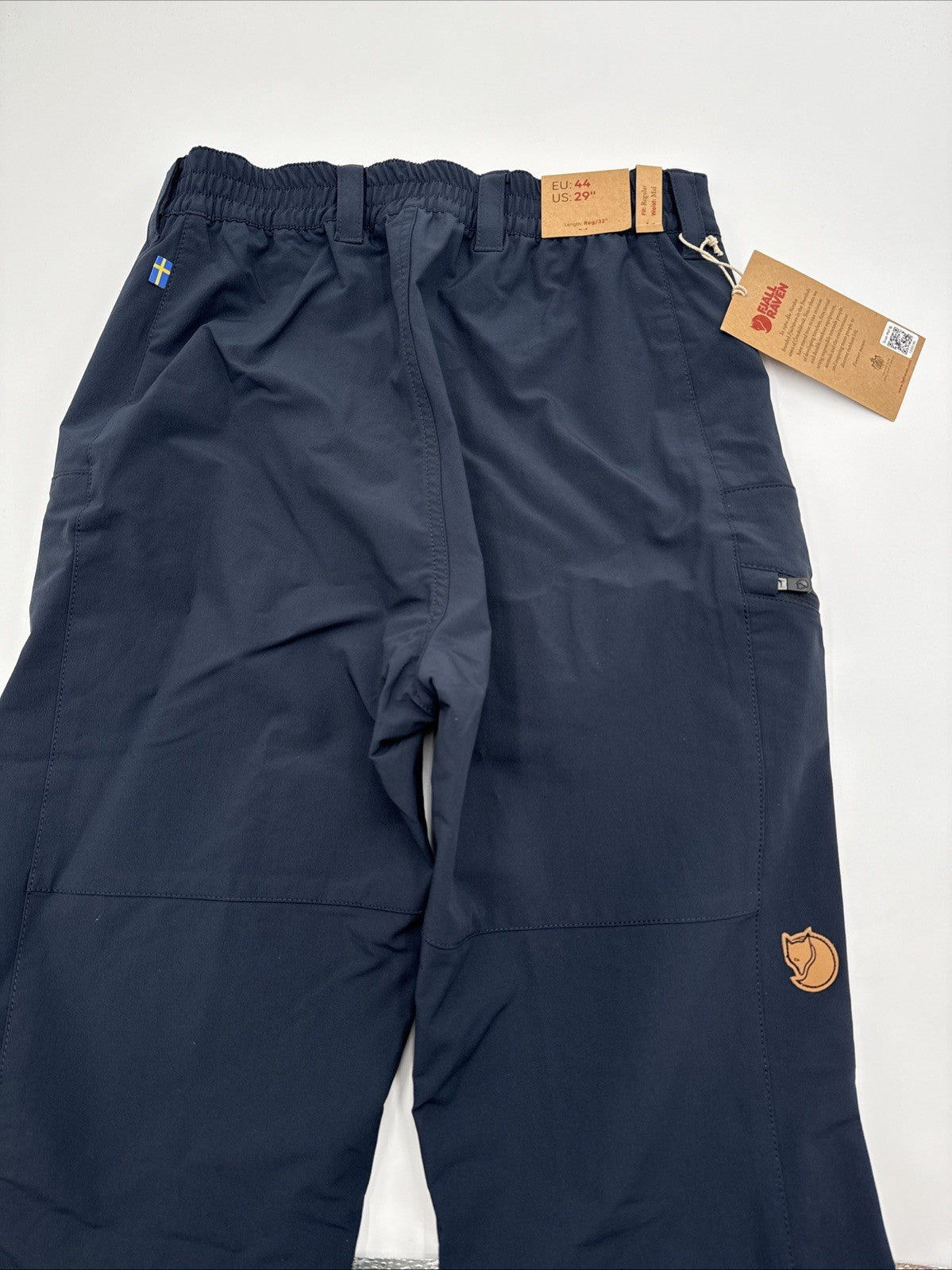 $175 Fjall Raven Men’s Abisko Trail Stretch Trousers - Dark Navy -29W x 32L-New