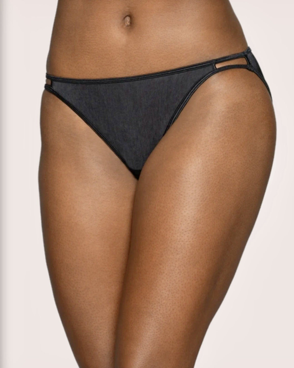 $40 Vanity Fair String Bikini Panty (Pack Of 3)-Colors As Shown-18108- 5/Small