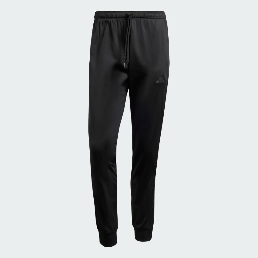 $45 Adidas Men's 3 Stripes Tricot Regular Tapered Track Pant - Black -Large-New