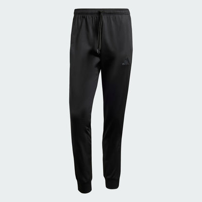 $45 Adidas Men's 3 Stripes Tricot Regular Tapered Track Pant - Black -Large-New