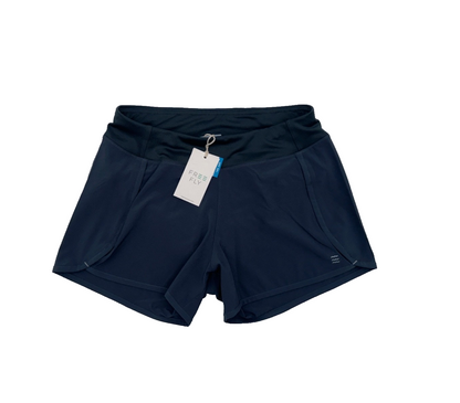 $48 Free Fly Girl's Bamboo-Lined Active Breeze Shorts - Blue Dusk ll - Large-New