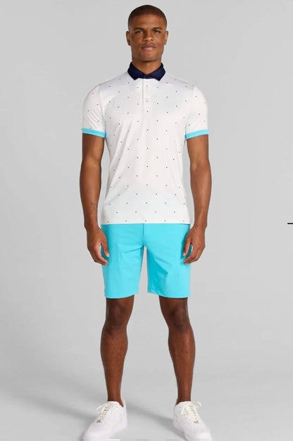 $110 Redvanly Men’s Ramey Golf Performance Polo Shirt-Bright White -XLarge -New