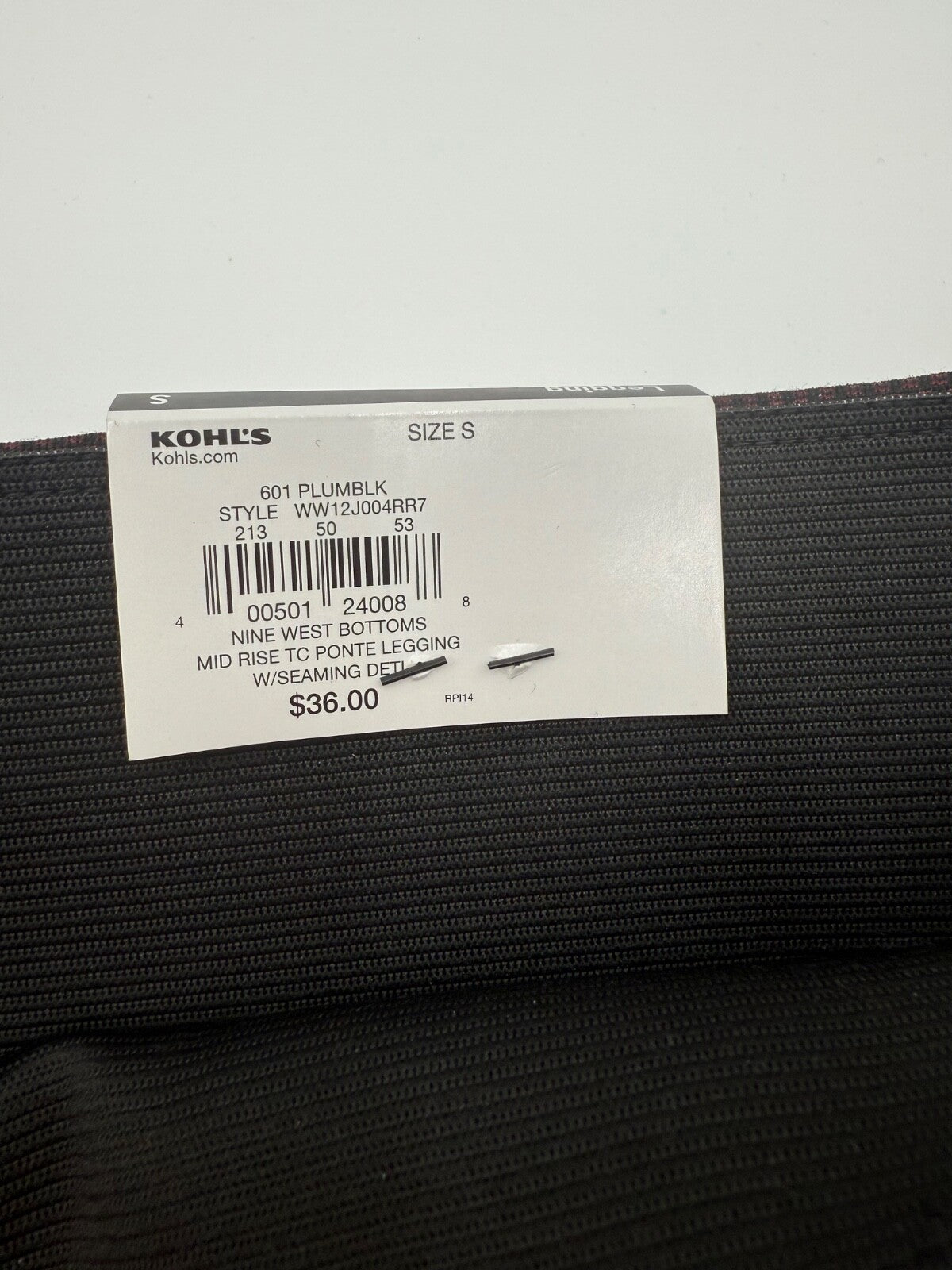 $36 Nine West Women’s- Mid Rise Ponte Legging- Plum- Small-New Tag
