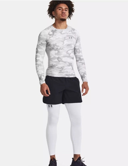 $80 Under Armour Men’s CGI Compression Crew Training Shirt-Gray Camo-Medium-New