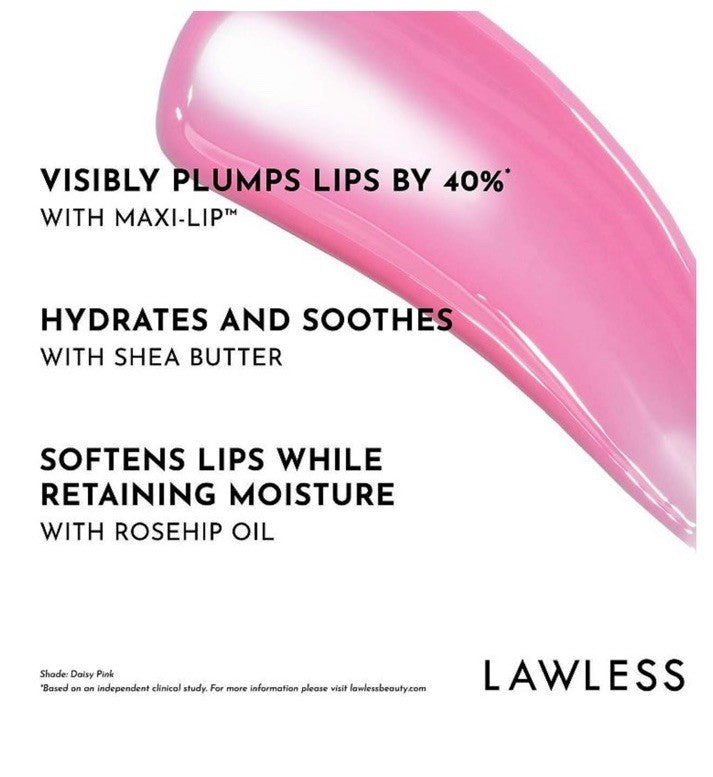 Lawless Forget The Filler Lip-Plumping Line-Smoothing Gloss –Strawberry Popsicle
