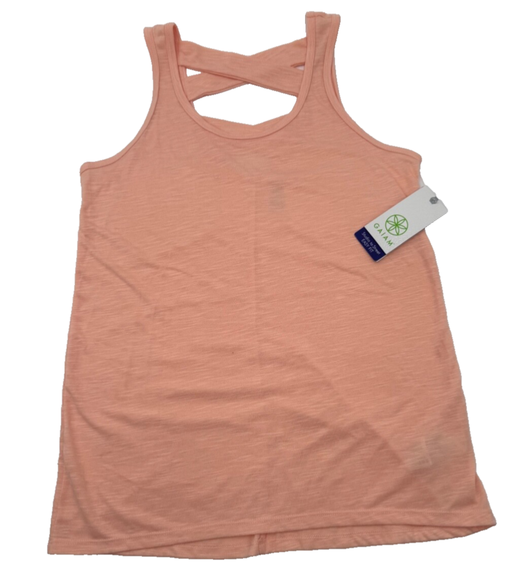 Gaiam Women’s-High-Low Tank Top- Peach Melba- XSmall- New Tag