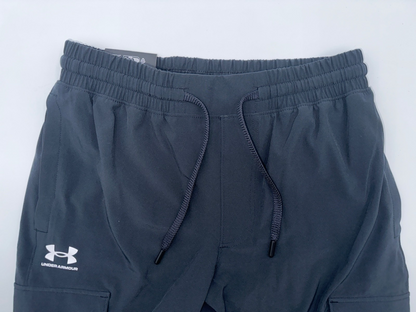 $80 Under Armour Men's Woven Jogger Cargo Pants - Black - Small - New With Tags