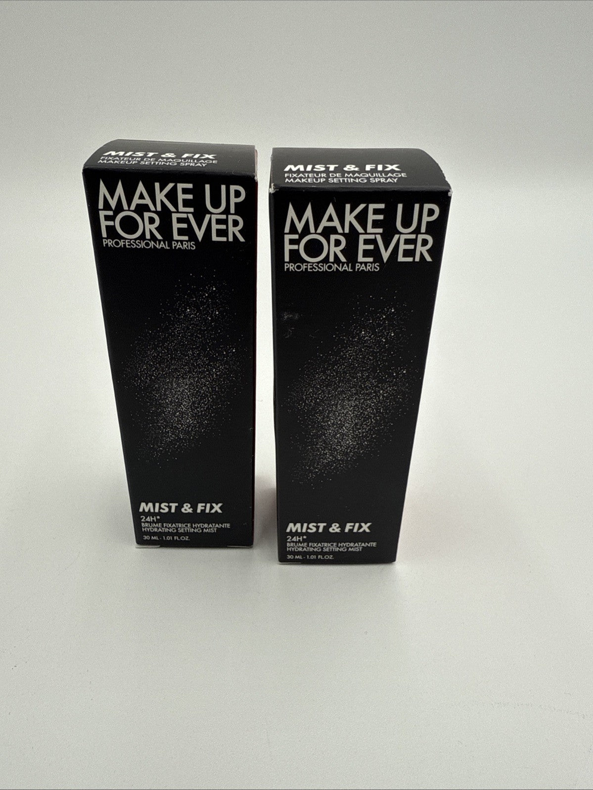 Lot Of 2 Make Up For Ever Mist & Fix 24H Hydrating Setting Mist Mini, 1 oz. each