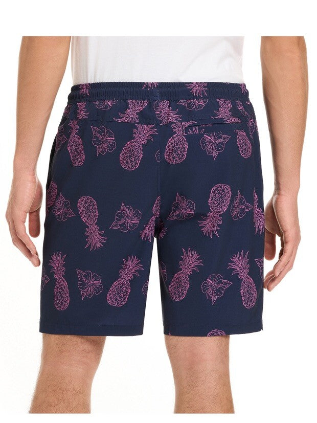$40 Hurley Men's Salem Performance Pineapple Woven Shorts-Navy-Small-NEW
