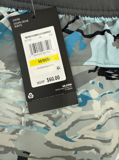 $60 Under Armour Men’s-Shorebreak Boardshort- Blue/Grey Camo- Medium-New Tag