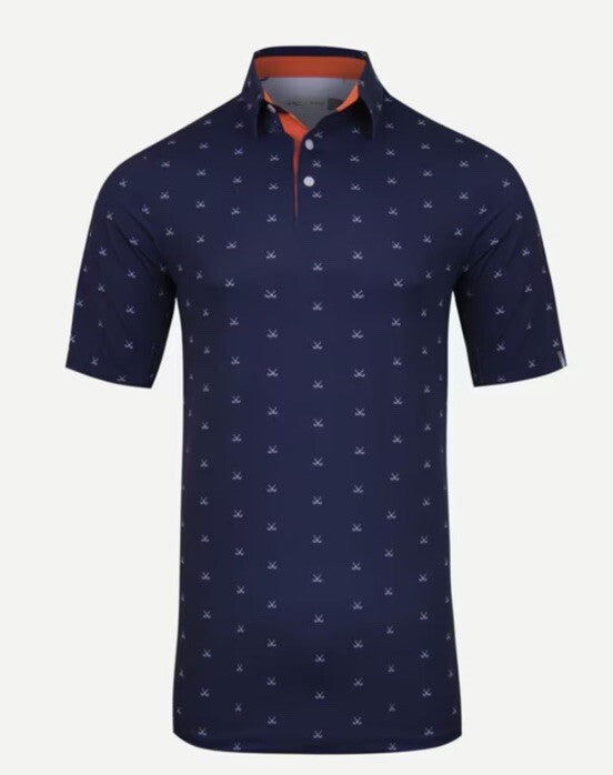 $104 KJUS Men’s Men Golfer Golf Polo Shirt MG60-L11-Atlanta Blue-Small- New Tag