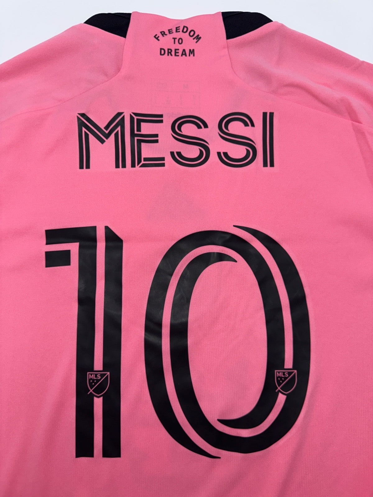 $130 Adidas Men’s Inter Miami Printed Home Jersey #10 Messi -Pink/Black-Medium