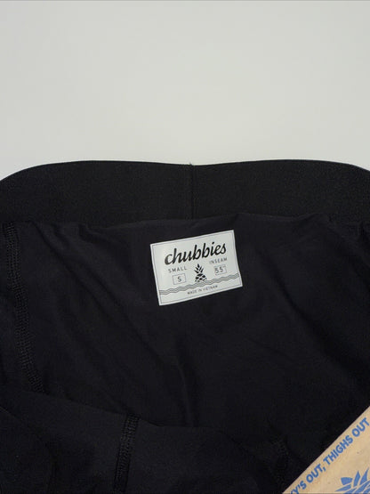 $80 Chubbies Men’s The Secret Agents 5.5” Ultimate Training Shorts-Black-Small-