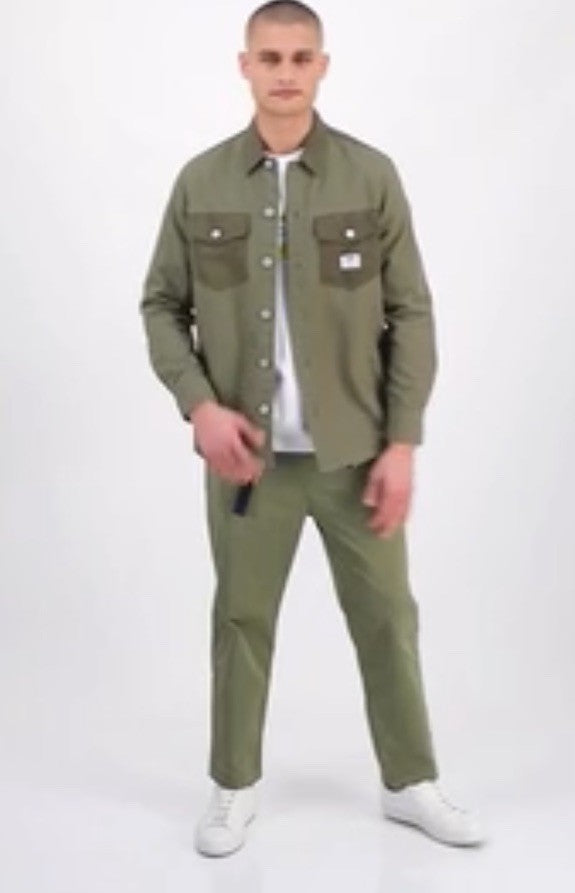 $138 HUGO HUGO Men’s Geiko Woven Pants Trousers- Open Green- Size: Medium-New