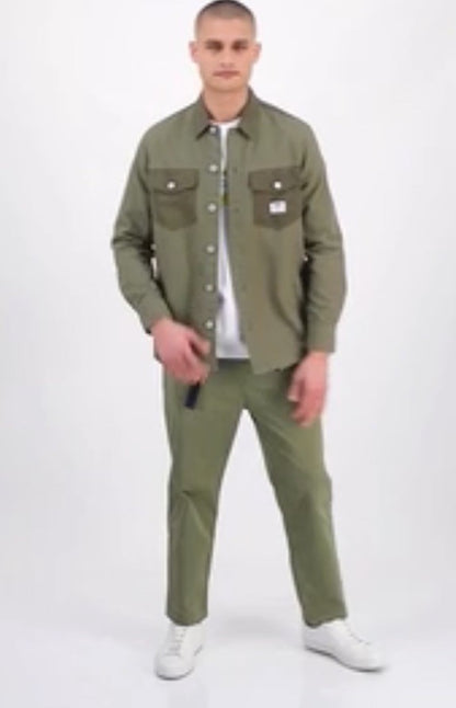$138 HUGO HUGO Men’s Geiko Woven Pants Trousers- Open Green- Size: Medium-New