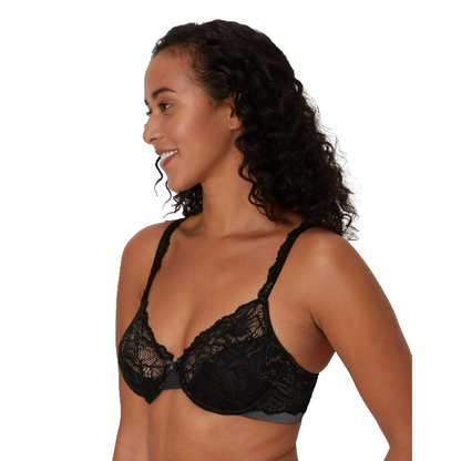 $48 Bali Women’s Lift Lace Desire Underwire Bra Adjustable Comfort U Straps-38D