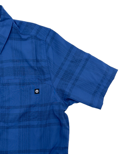 $55 Hi-Tec Men’s Button Down Short Sleeve Shirt - Navy/Marine - Small - New