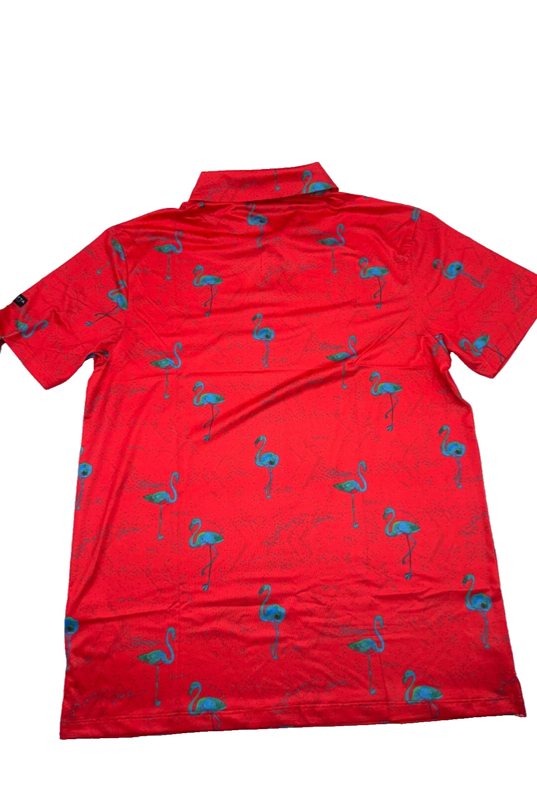 $50 YATTA GOLF Men’s Just Beachy Golf Polo - Red/Blue - Medium - New With Tags